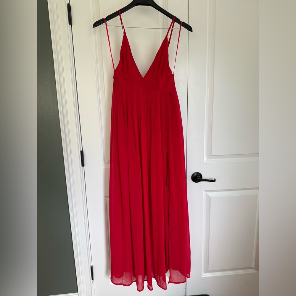 Forever 21 Vibrant Red Maxi Dress